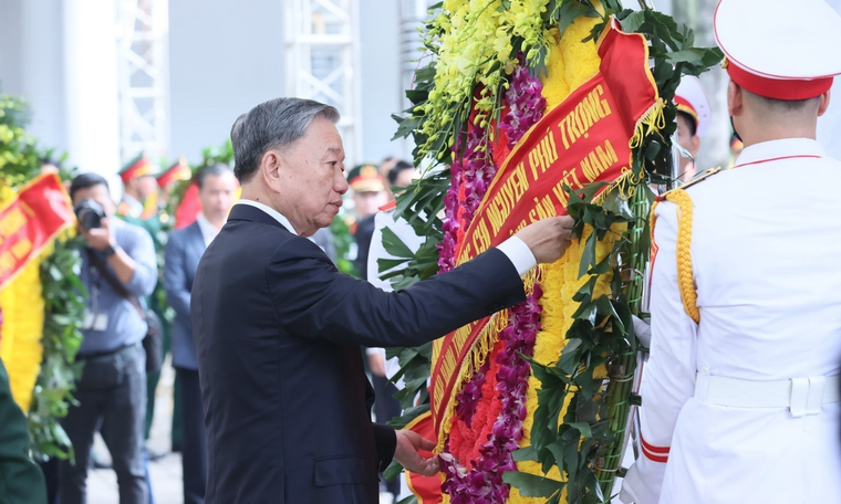 TRỰC TIẾP: Lễ truy điệu và an táng Tổng Bí thư Nguyễn Phú Trọng ảnh 12