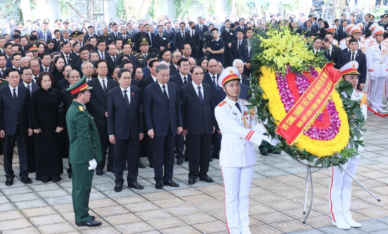 TRỰC TIẾP: Lễ truy điệu và an táng Tổng Bí thư Nguyễn Phú Trọng ảnh 13