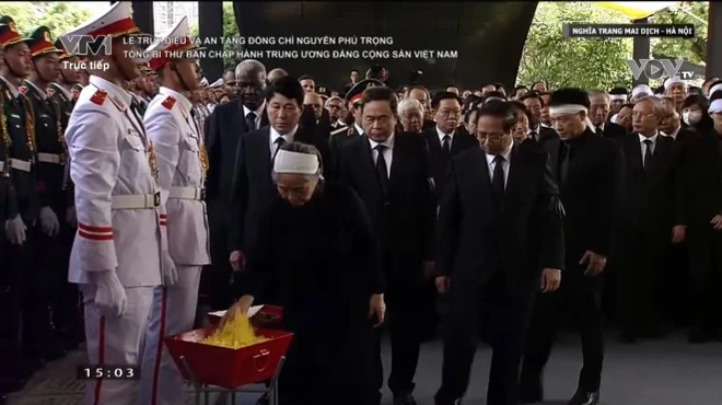 TRỰC TIẾP: Lễ truy điệu và an táng Tổng Bí thư Nguyễn Phú Trọng ảnh 172