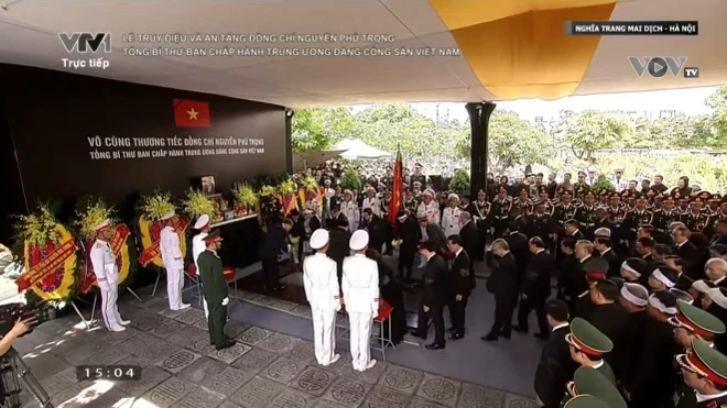 TRỰC TIẾP: Lễ truy điệu và an táng Tổng Bí thư Nguyễn Phú Trọng ảnh 174