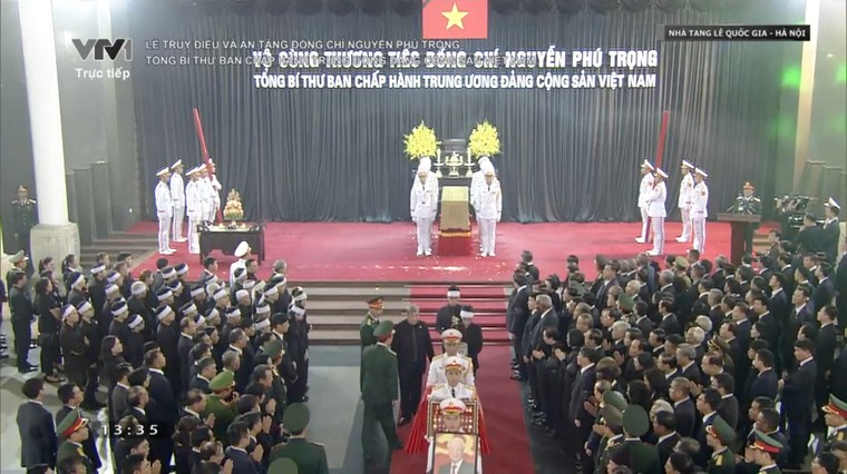 TRỰC TIẾP: Lễ truy điệu và an táng Tổng Bí thư Nguyễn Phú Trọng ảnh 157
