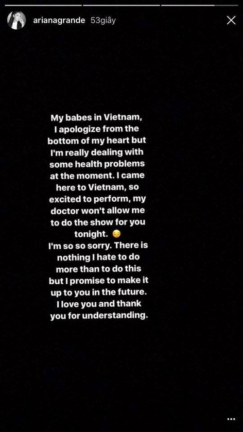 Sẽ hoàn tiền vé show diễn của Ariana Grande ảnh 1