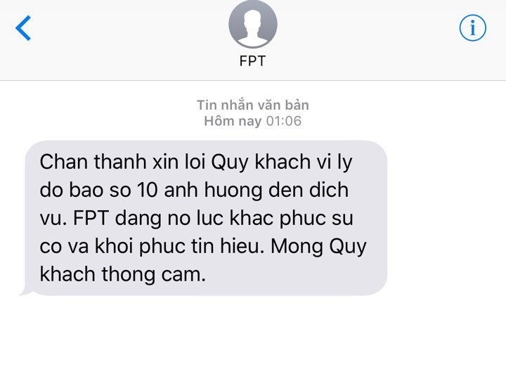 Mạng internet của FPT gặp sự cố trên diện rộng do ảnh hưởng của bão số 10 ảnh 1