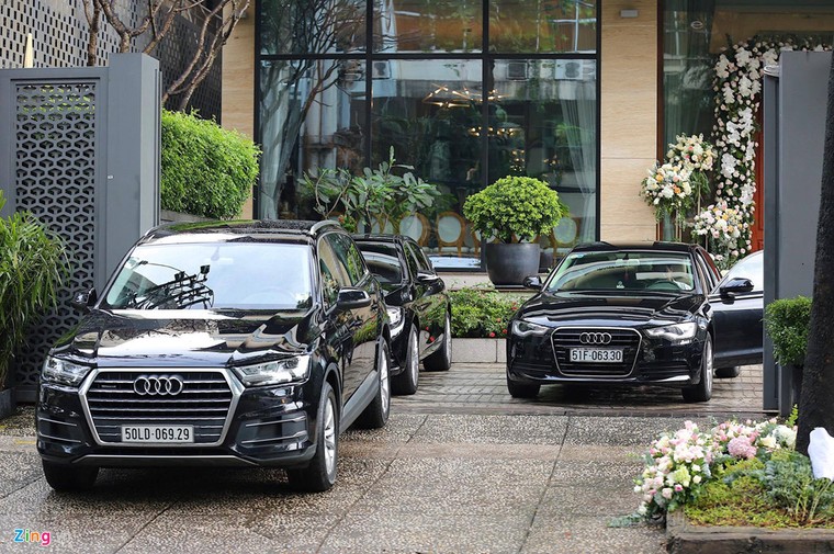 Dàn xế sang chuẩn bị cho lễ rước dâu Hoa hậu Đặng Thu Thảo ảnh 5