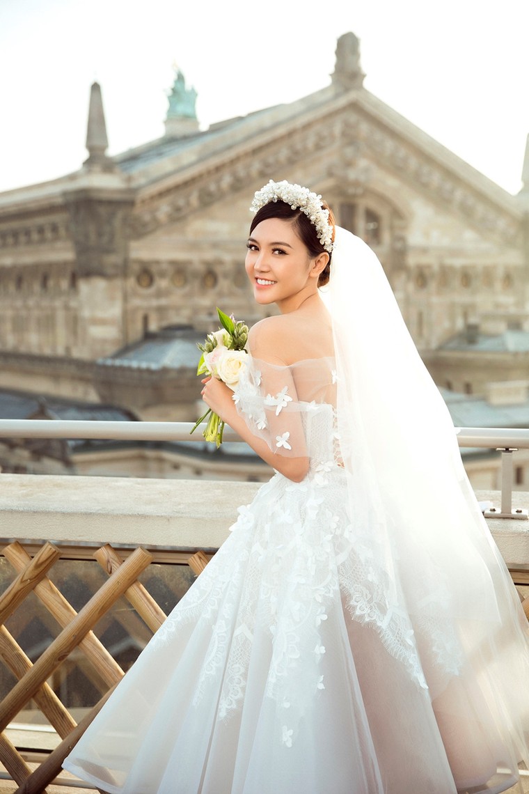 Ngọc Duyên khoe ảnh cưới lãng mạn ở Paris ảnh 5