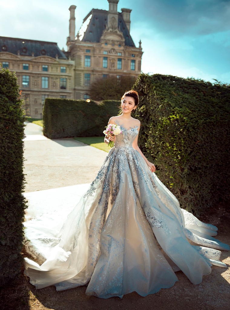 Ngọc Duyên khoe ảnh cưới lãng mạn ở Paris ảnh 8