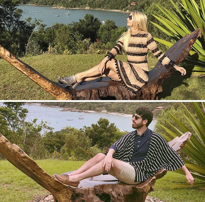 Chàng trai 'nhái' lại ảnh 'sống ảo' của hội chị em được yêu thích ảnh 4