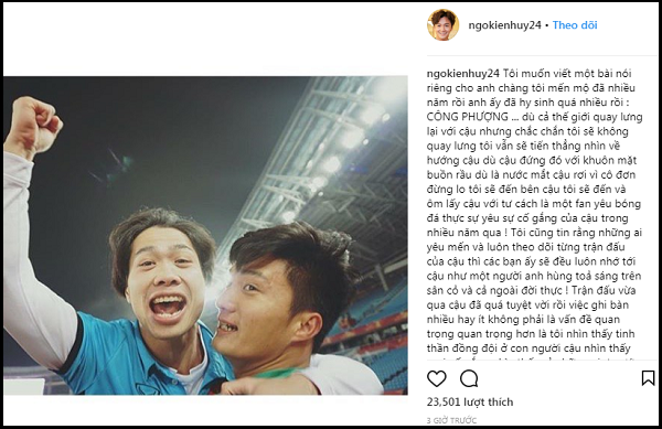 Ngô Kiến Huy gửi tâm thư cho Công Phượng: 'Cả thế giới quay lưng với cậu, tôi thì không' ảnh 3