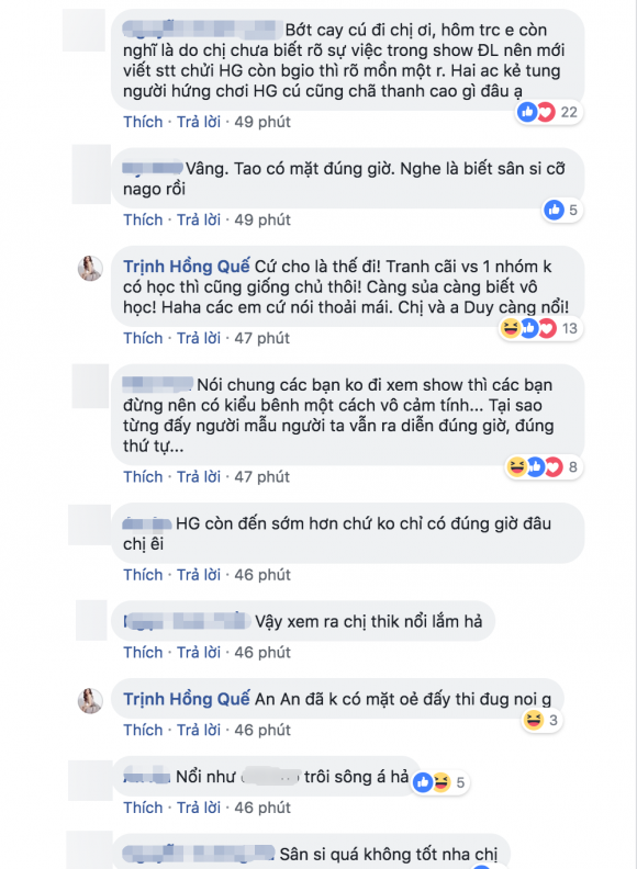 Bị fan Hương Giang chỉ trích, Hồng Quế phản pháo: 'Các em cứ nói thoải mái. Chị và anh Duy càng nổi' ảnh 3