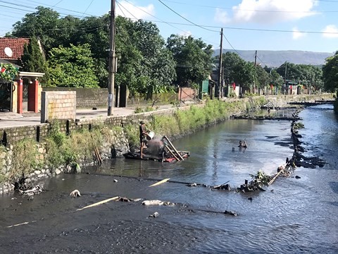 Hiểm nguy nghề... mót than trôi ở Quảng Ninh ảnh 1