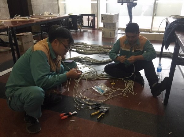 Gấp rút hoàn thiện Trung tâm Báo chí phục vụ Thượng đỉnh Mỹ-Triều ảnh 1