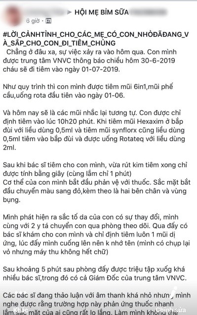 Làm rõ thông tin bé trai 3 tháng cấp cứu sau khi tiêm vaccine tại VNVC ảnh 1