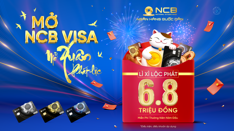 NCB lì xì Lộc Phát đầu năm mới cho chủ thẻ tín dụng quốc tế dịp Tết Nguyên đán 2023 ảnh 1