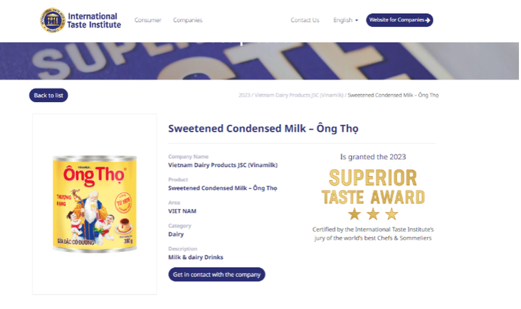 Các sản phẩm Việt lần đầu được gắn 3 sao về vị ngon đều thuộc thương hiệu sữa mà ‘nhà nào cũng có’ ảnh 1