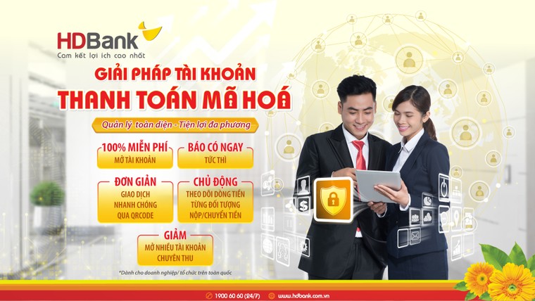 HDBank triển khai giải pháp tài khoản thanh toán mã hoá siêu tiện lợi cho doanh nghiệp ảnh 1