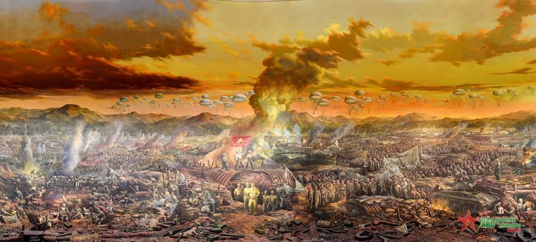 Tranh panorama “Chiến dịch Điện Biên Phủ” đến với người dân Hà Nội bằng công nghệ 3D mapping ảnh 2