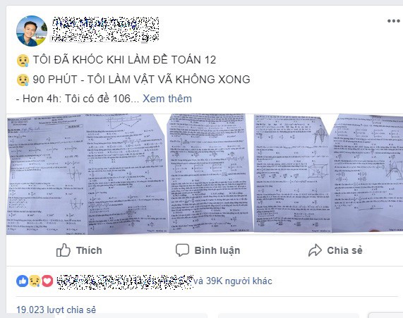 Nhiều chuyên gia, giáo sư cũng phải ‘bó tay’ với đề thi THPT quốc gia 2018 ảnh 2