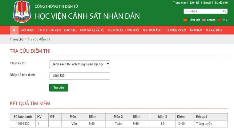 Thủ khoa Học viện Cảnh sát nhân dân năm 2018 là nữ sinh tỉnh Sơn La ảnh 1
