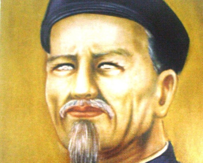 “Chở bao nhiêu đạo thuyền không khẳm / Đâm mấy thằng gian bút chẳng tà” là câu nói nổi tiếng của nhà giáo nào?