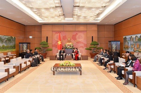 Chủ tịch Quốc hội tiếp Chủ tịch Đảng Đoàn kết và Phát triển Liên bang Myanmar ảnh 1