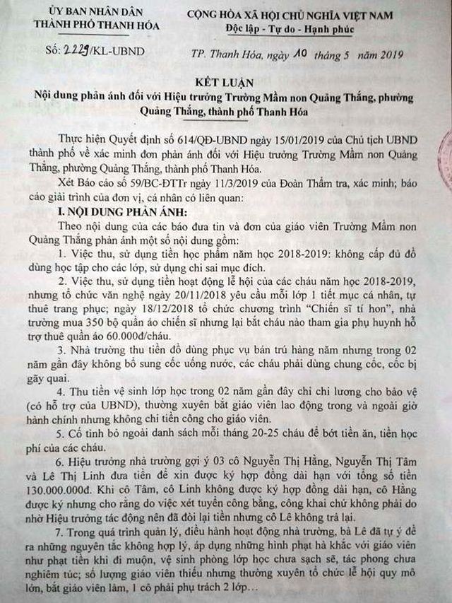 Hiệu trưởng trường mầm non chỉ đạo ‘cắt xén’ hơn 1.700 suất ăn của trẻ ảnh 1