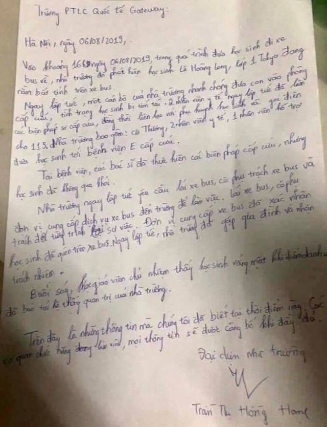 Đưa học sinh trường quốc tế nghi tử vong trên xe ôtô về quê an táng ảnh 2