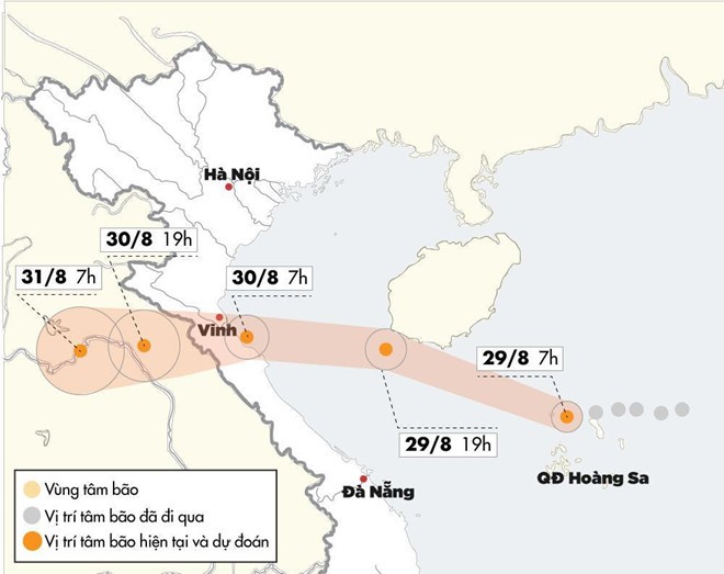 Ngày mai (30/8), bão Podul sẽ đổ bộ vào các tỉnh miền Trung ảnh 1