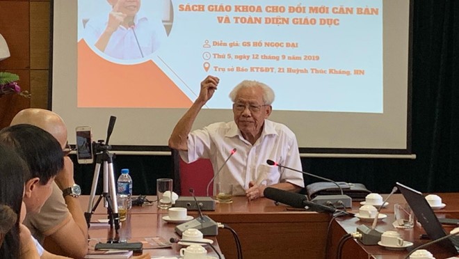 Lý do khiến bộ SGK của GS Hồ Ngọc Đại không đạt tại vòng thẩm định ảnh 2