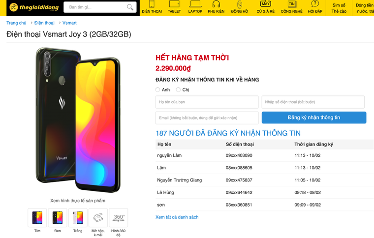 Vsmart Joy 3 xô đổ kỉ lục bán hàng phân khúc dưới 3 triệu đồng ảnh 4