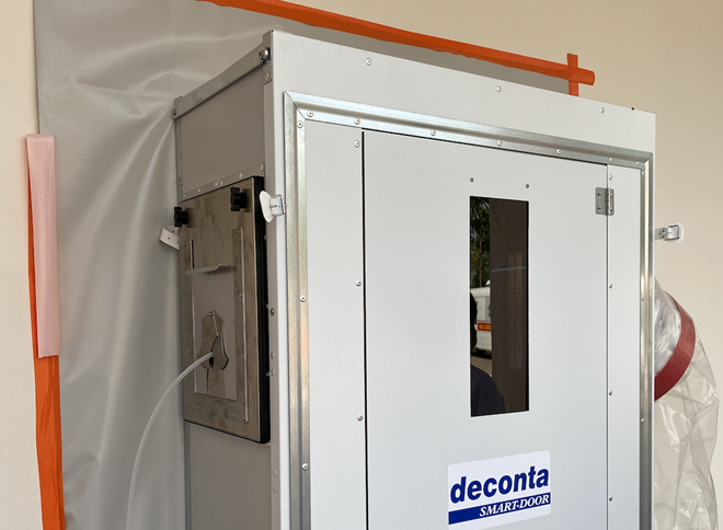 Cận cảnh bên phòng áp lực âm tại Bệnh viện dã chiến Củ Chi ảnh 5