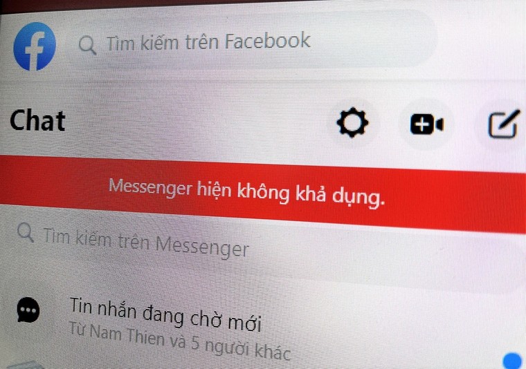 Facebook Messenger đang bị lỗi ở Việt Nam ảnh 1