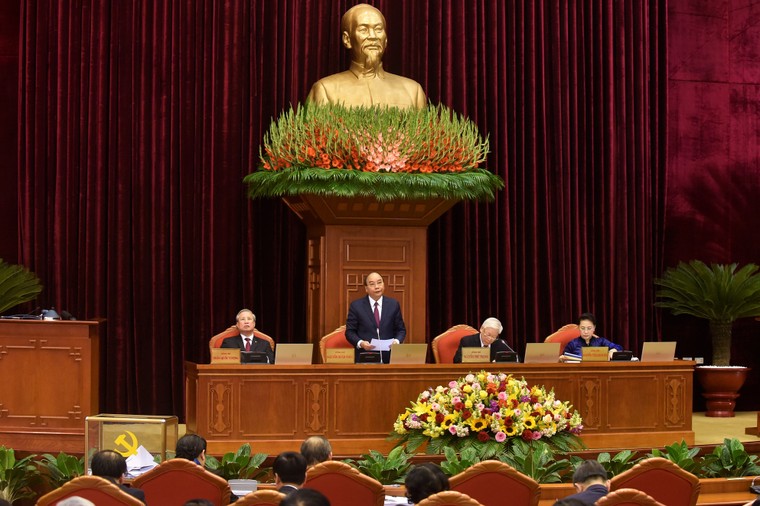 Chùm ảnh: Trọng thể khai mạc Hội nghị Trung ương 14 ảnh 4