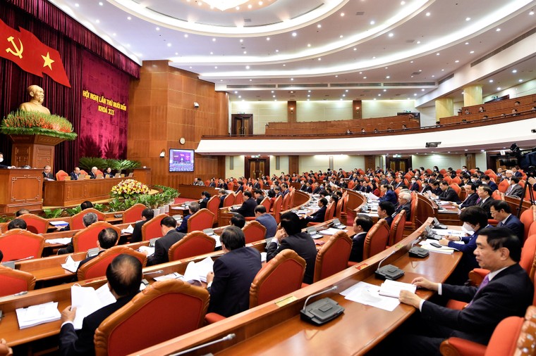 Chùm ảnh: Trọng thể khai mạc Hội nghị Trung ương 14 ảnh 7