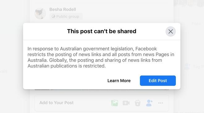 Facebook thay đổi thái độ với Australia ảnh 1