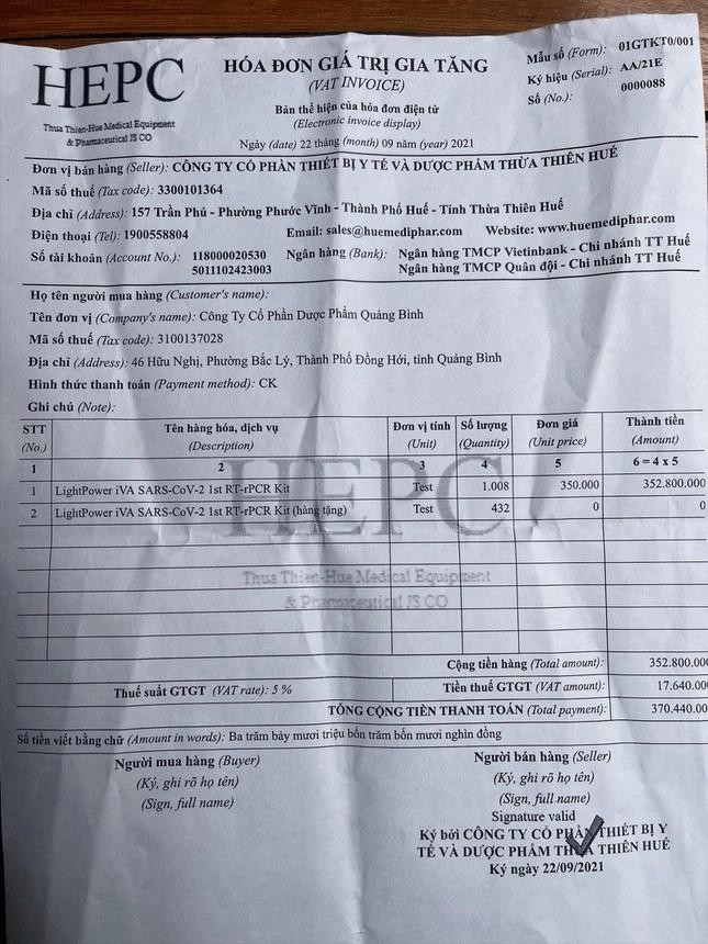 Công ty CP Dược Quảng Bình nhận 'hoa hồng' của Việt Á 20%-25% ảnh 1