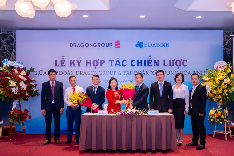 Tập đoàn Xây dựng Hòa Bình và Tập đoàn DragonGroup kí kết hợp tác chiến lược ảnh 1