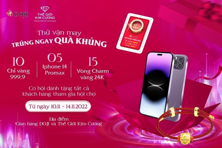 DOJI và Thế Giới Kim Cương ưu đãi khủng tại Hội chợ Quốc tế Trang sức VIJF2022 ảnh 4