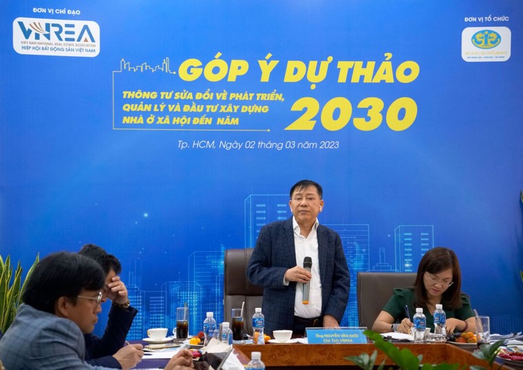 Lãnh đạo VNREA làm việc với doanh nghiệp về nhà ở xã hội ảnh 4