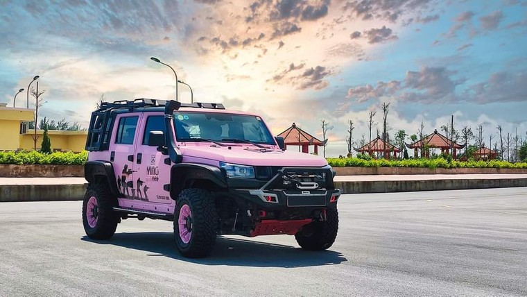 Baic BJ40 phiên bản độ màu hồng đầy mê hoặc ảnh 7