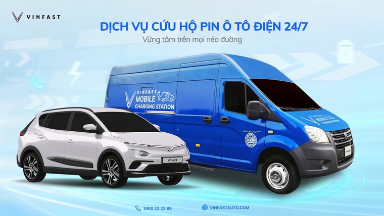 Vinfast triển khai dịch vụ cứu hộ pin ô tô điện 24/7 ảnh 3