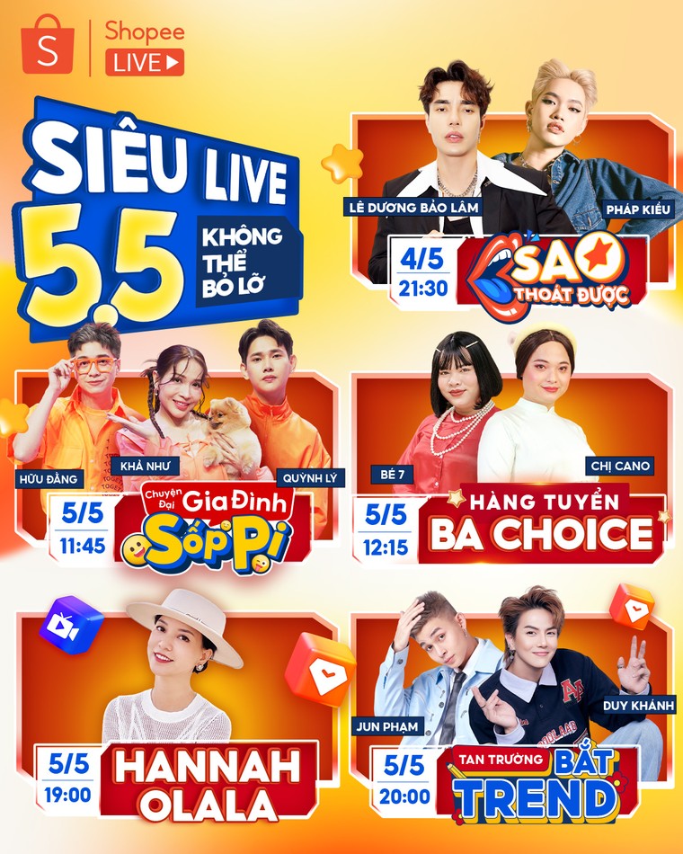 Shopee 'khai hội' Siêu Sale 5/5 bằng ngàn ưu đãi khủng ảnh 5