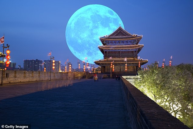 A city in China is planning to launch an âartificial moonâ that will light up the skies as far as 50 miles around. The so-called illumination satellite set to deploy over the southwestern city of Chengdu in 2020 is touted to be eight times as bright as the real moon. File photo