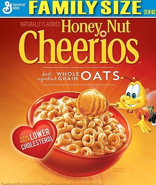 Dozens of cereals, oatmeals and snack bars, including Honey Nut Cheerios (pictured), were tested in a new report