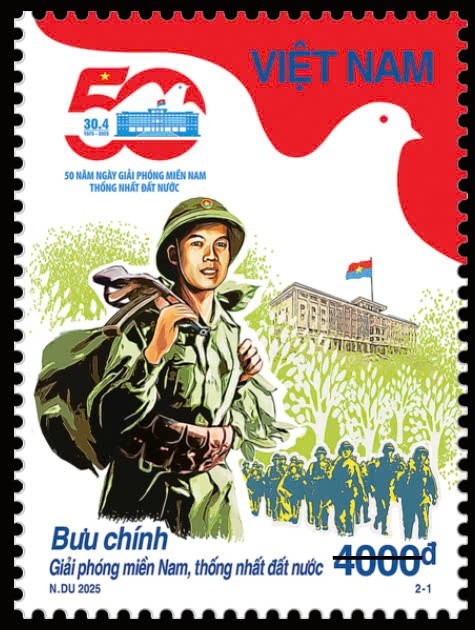 Phát hành bộ tem Kỷ niệm 50 năm Ngày Giải phóng miền Nam, thống nhất đất nước ảnh 1