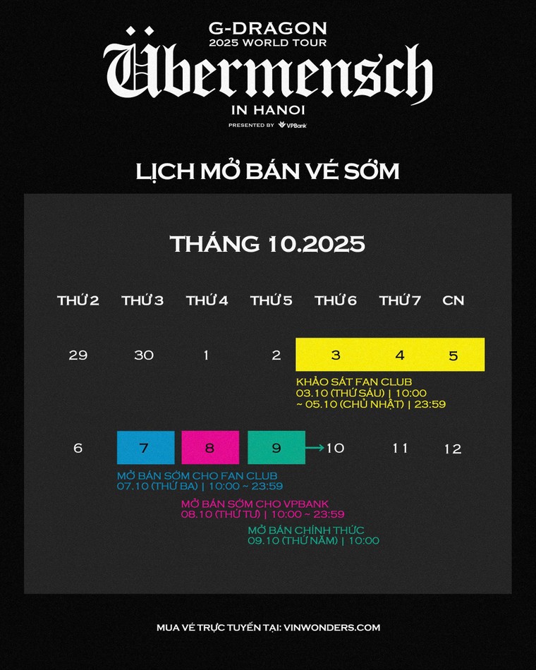 G-DRAGON 2025 WORLD TOUR [Übermensch]: Biểu tượng toàn cầu chính thức trở lại với chuyến lưu diễn được mong chờ bậc nhất tại các thành phố lớn ảnh 2