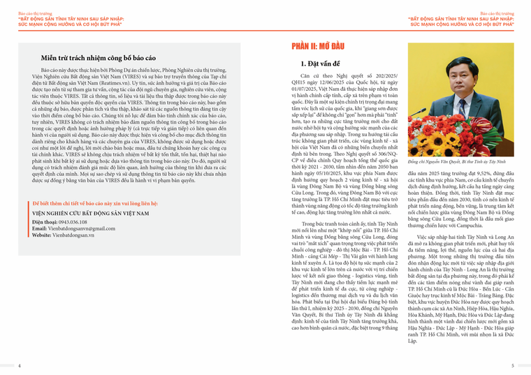 Bất động sản tỉnh Tây Ninh sau sáp nhập - Sức mạnh cộng hưởng và cơ hội bứt phá ảnh 2