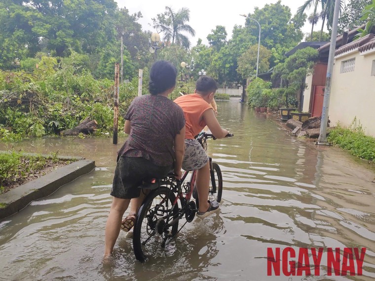 Hà Nội: Nước sông Hồng dâng cao gây ngập sâu tại quận Long Biên ảnh 7