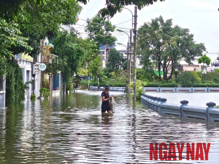 Hà Nội: Nước sông Hồng dâng cao gây ngập sâu tại quận Long Biên ảnh 1