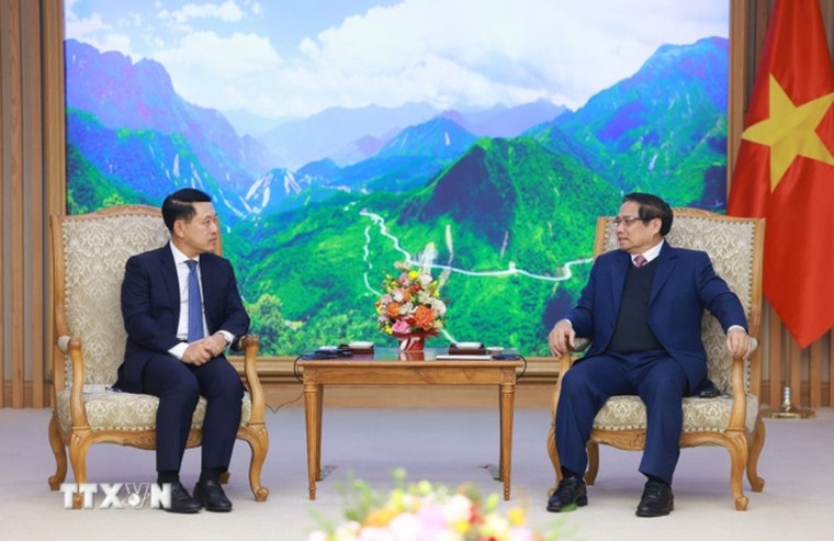 Thủ tướng Phạm Minh Chính tiếp Phó Thủ tướng Lào Saleumxay Kommasith ảnh 1