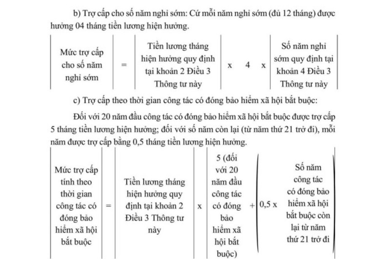 Bộ Nội vụ hướng dẫn tính trợ cấp nghỉ hưu trước tuổi khi sắp xếp tổ chức bộ máy ảnh 4